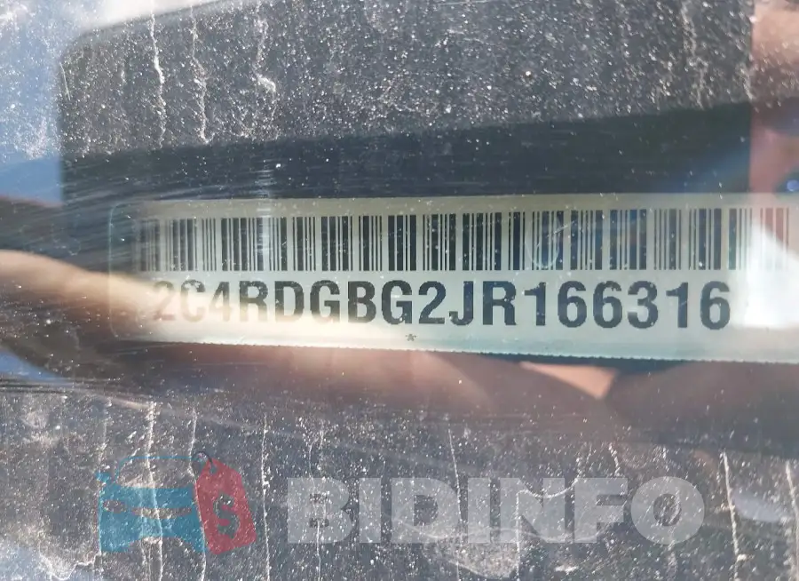 2C4RDGBG2JR166316 Photo# 9