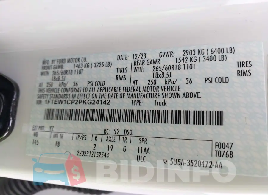 1FTEW1CP2PKG24142 Photo# 9