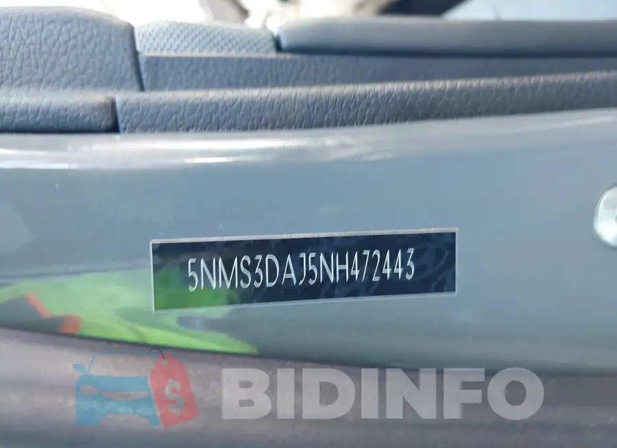 5NMS3DAJ5NH472443 Photo# 9