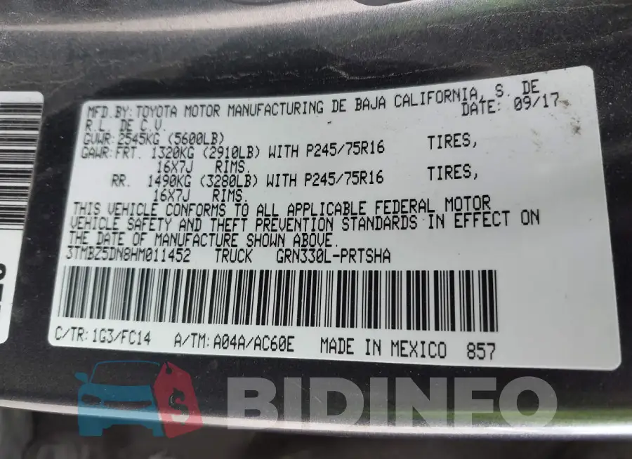 3TMBZ5DN8HM011452 Photo# 9