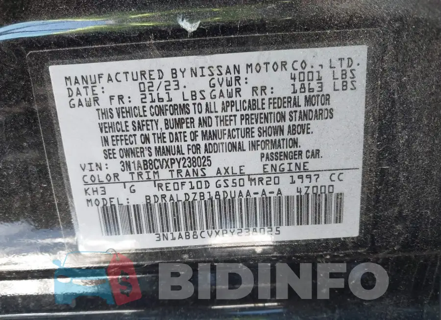 3N1AB8CVXPY238025 Photo# 9