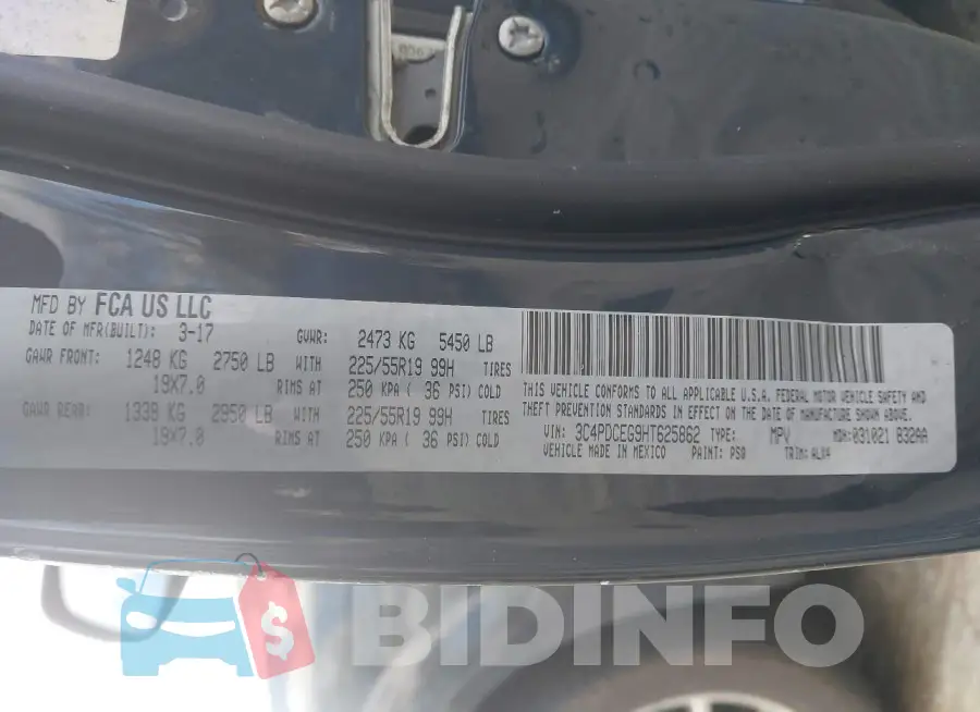 3C4PDCEG9HT625862 Photo# 9