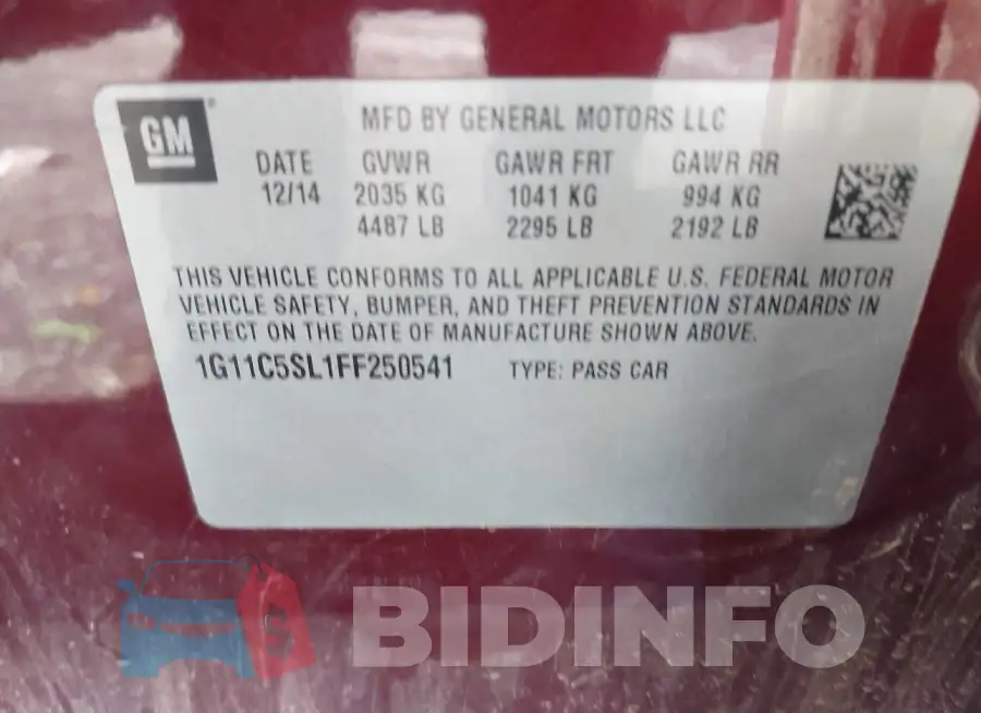 1G11C5SL1FF250541 Photo# 8