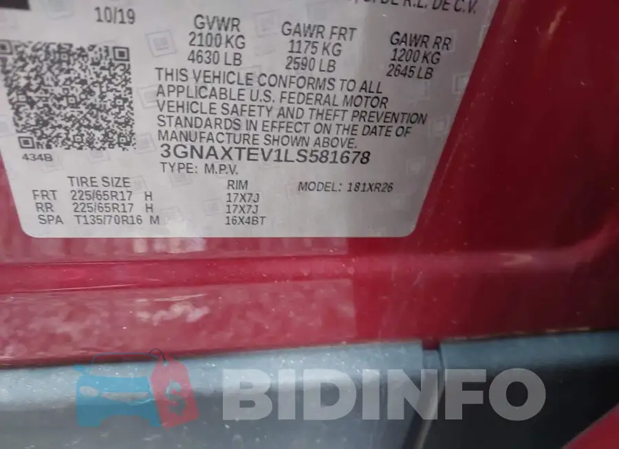 3GNAXTEV1LS581678 Photo# 9