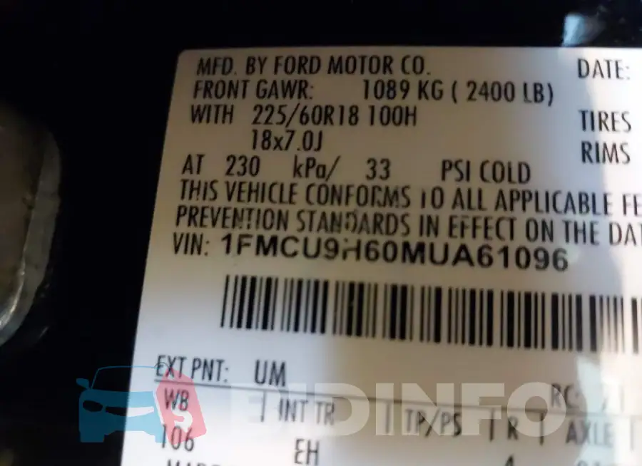 1FMCU9H60MUA61096 Photo# 9