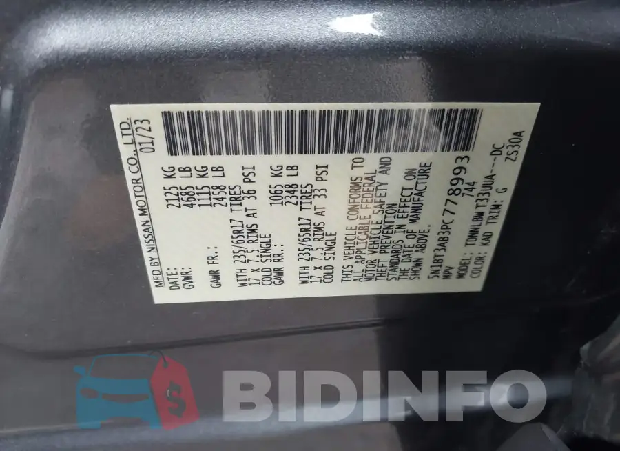 5N1BT3AB3PC778993 Photo# 9