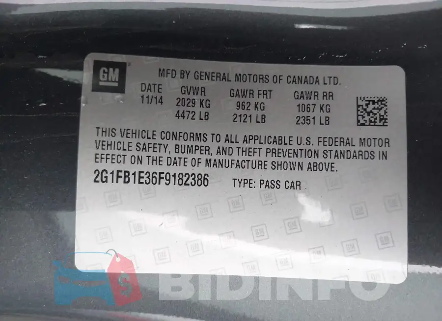 2G1FB1E36F9182386 Photo# 9
