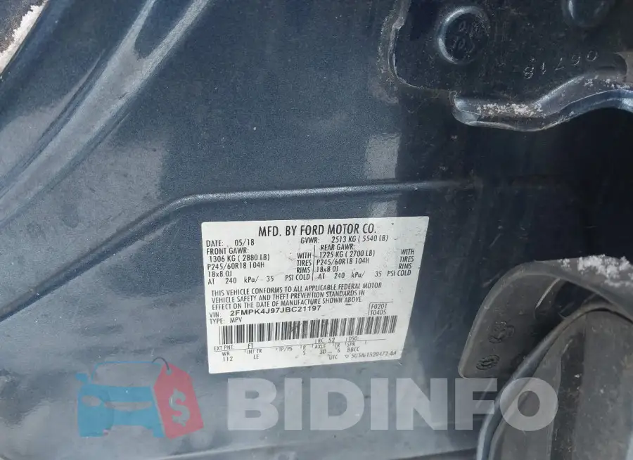 2FMPK4J97JBC21197 Photo# 9