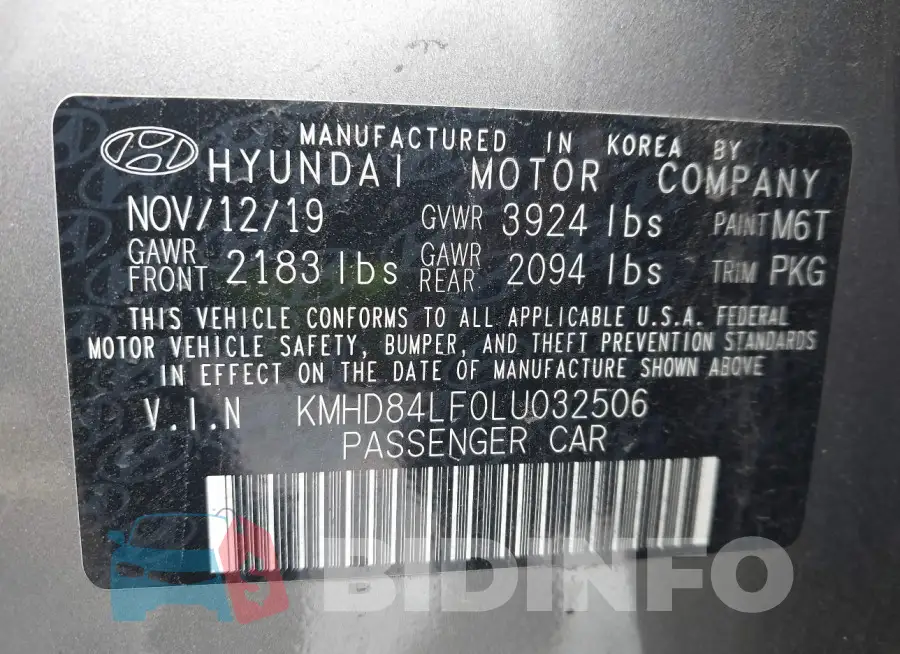KMHD84LF0LU032506 Photo# 9