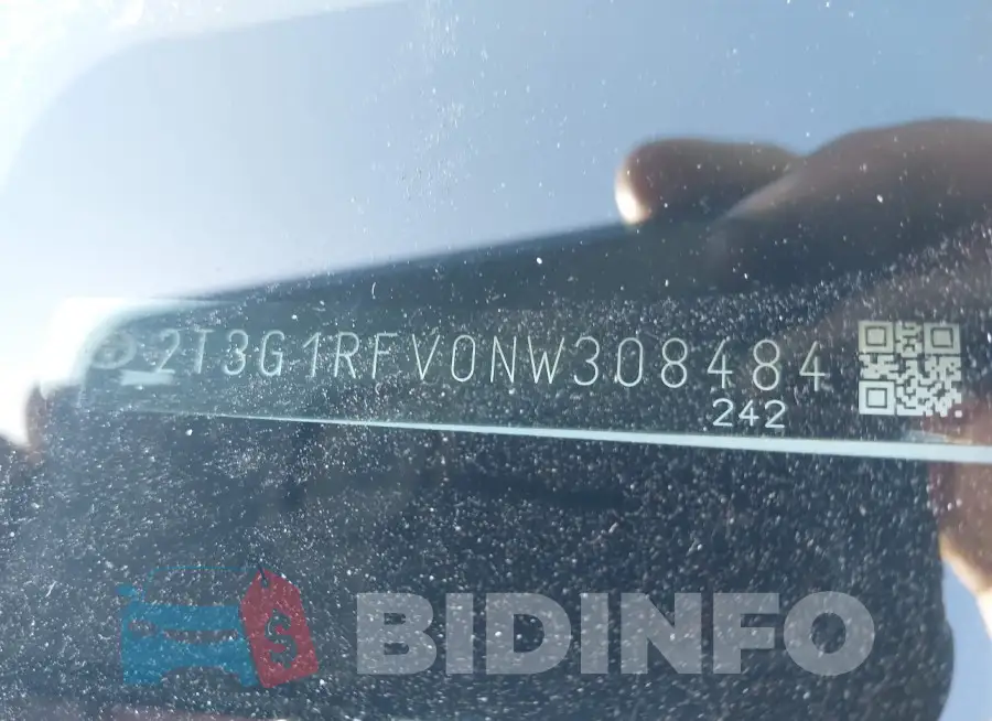 2T3G1RFV0NW308484 Photo# 17