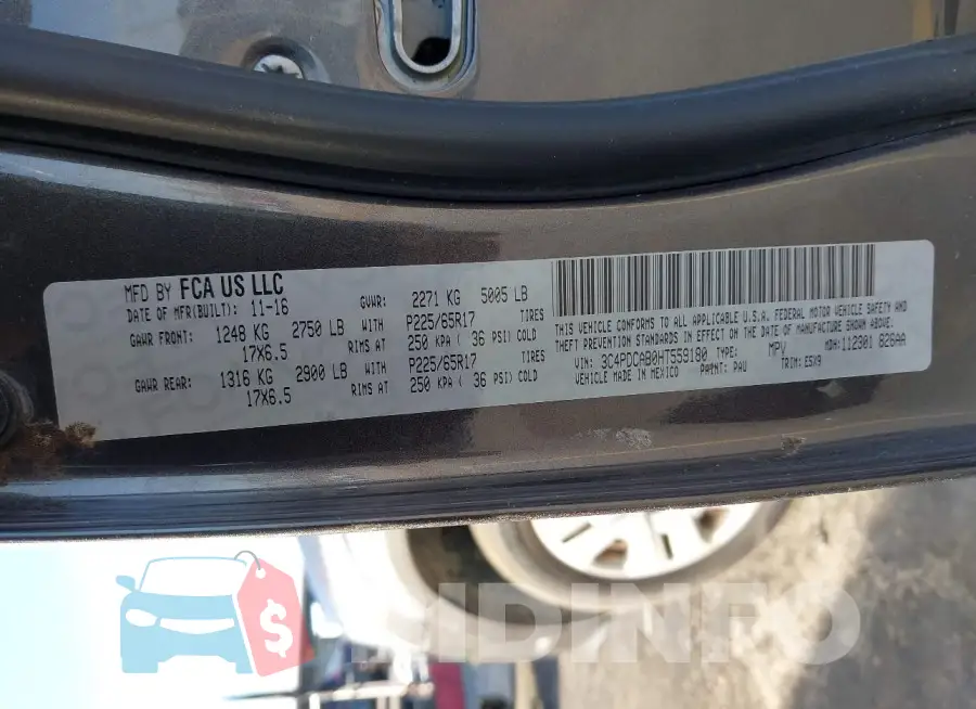 3C4PDCAB0HT559180 Photo# 9