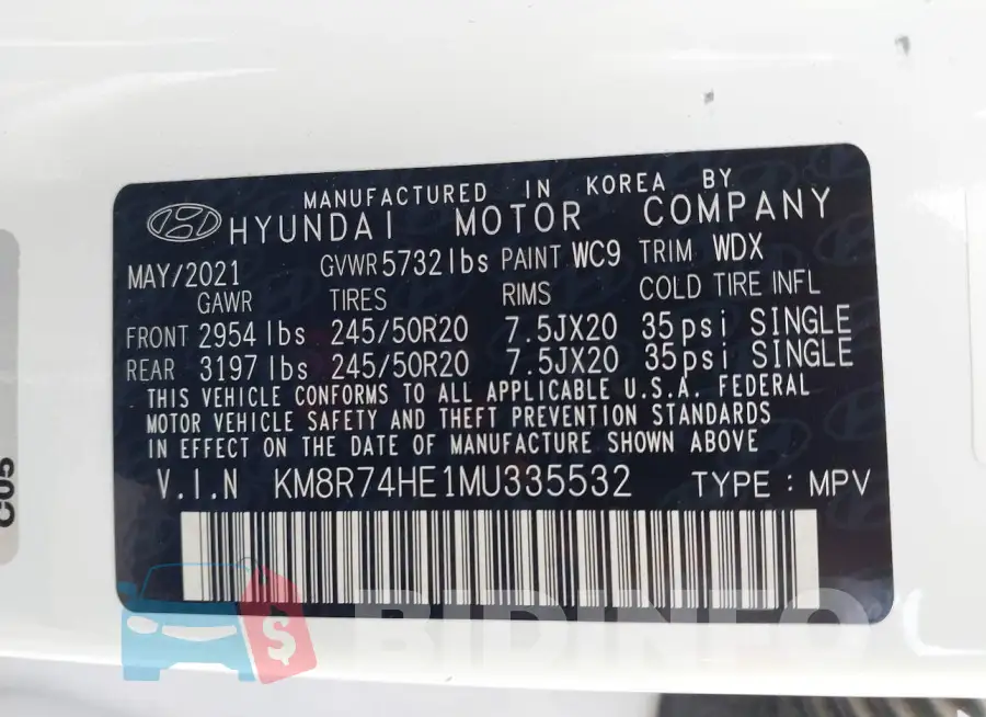 KM8R74HE1MU335532 Photo# 9