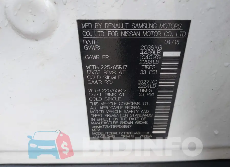 KNMAT2MT1FP561917 Photo# 9