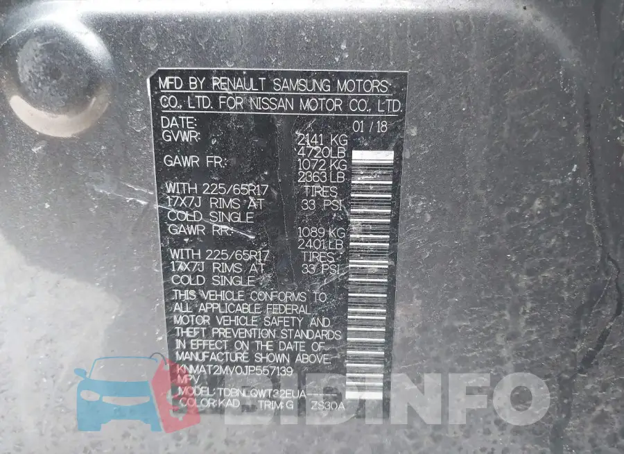 KNMAT2MV0JP557139 Photo# 9