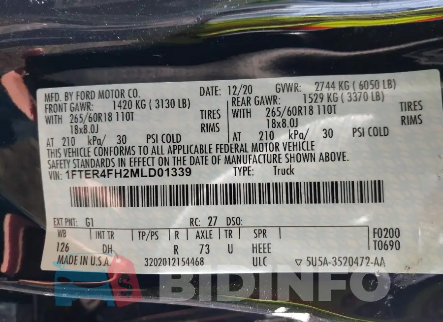 1FTER4FH2MLD01339 Photo# 9