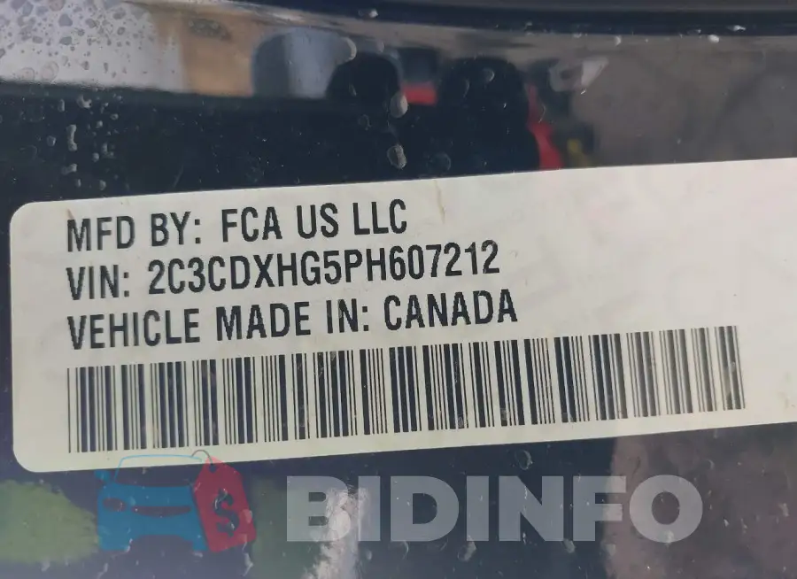 2C3CDXHG5PH607212 Photo# 9