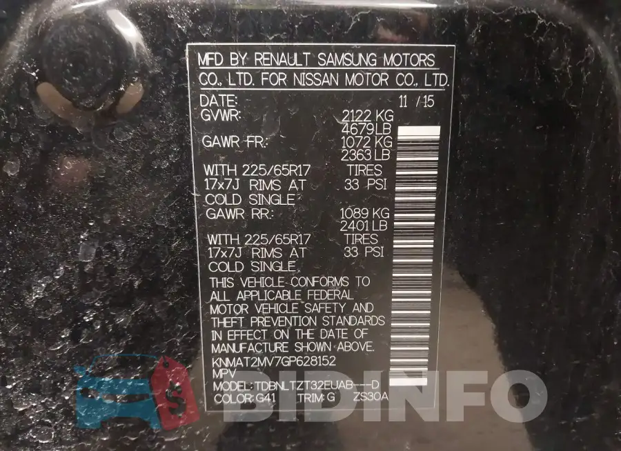 KNMAT2MV7GP628152 Photo# 9