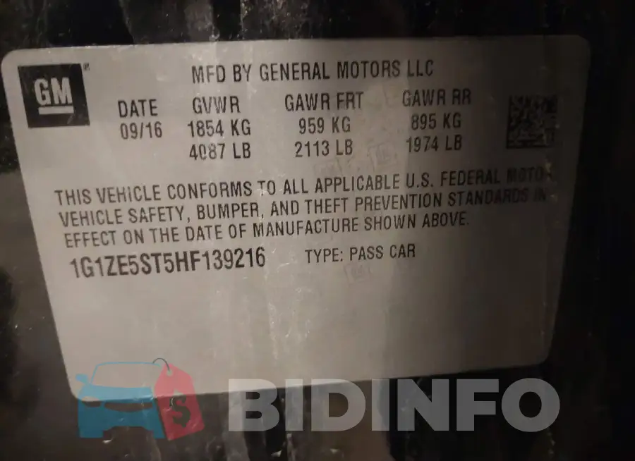 1G1ZE5ST5HF139216 Photo# 9