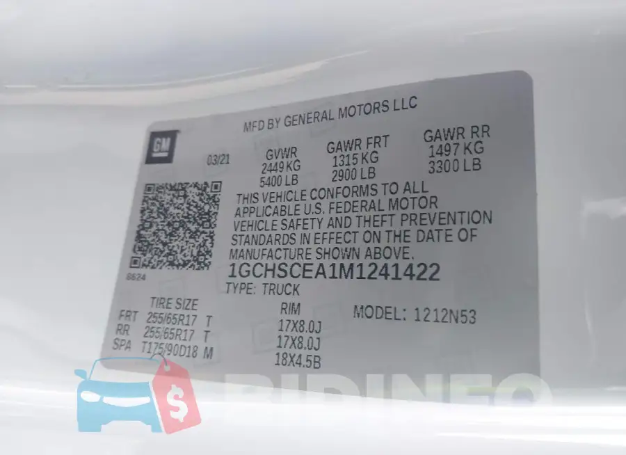 1GCHSCEA1M1241422 Photo# 9