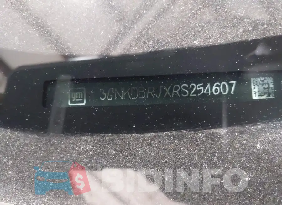 3GNKDBRJXRS254607 Photo# 9