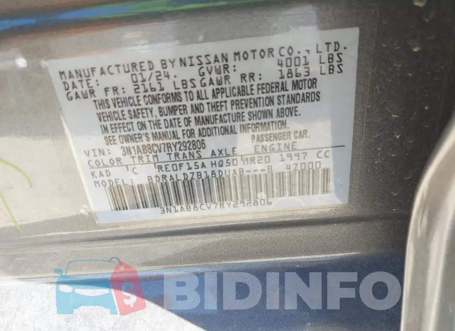 3N1AB8CV7RY292806 Photo# 9