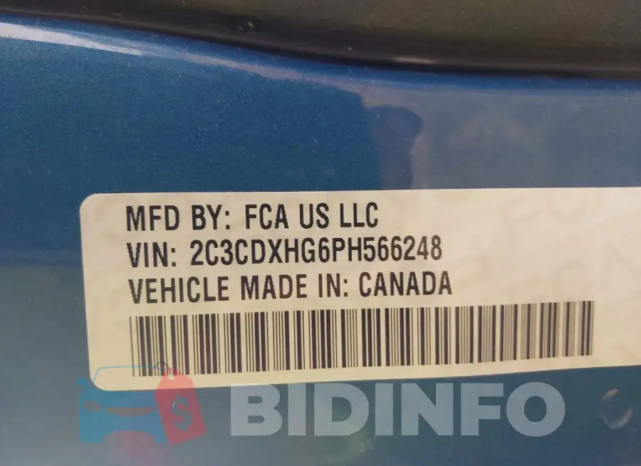2C3CDXHG6PH566248 Photo# 9