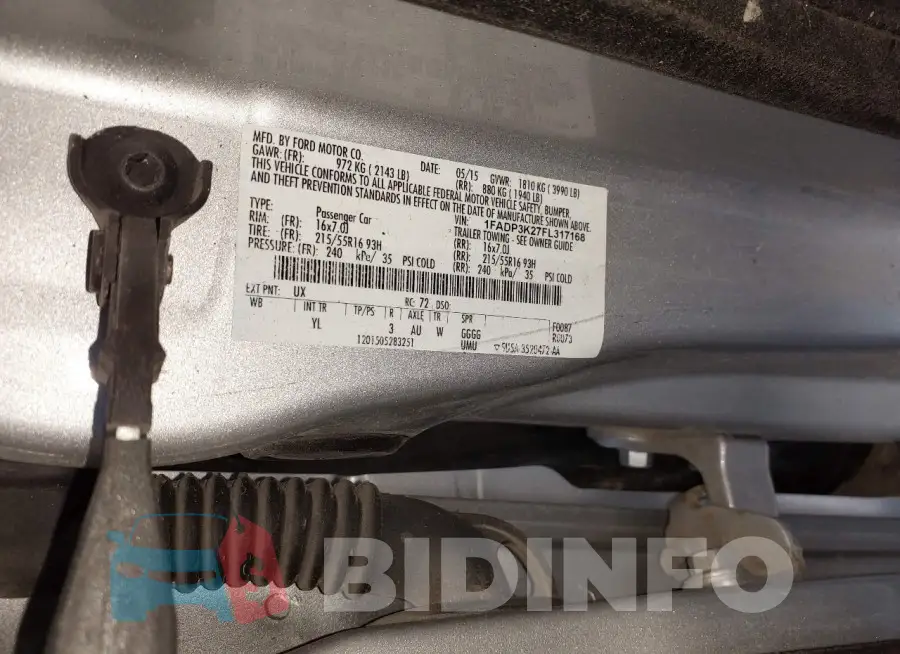 1FADP3K27FL317168 Photo# 9