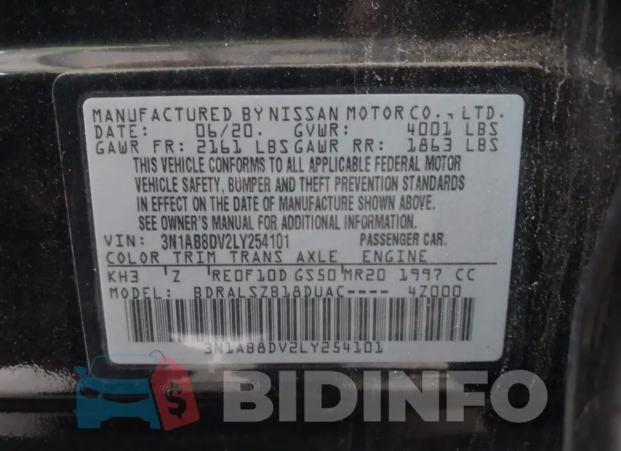 3N1AB8DV2LY254101 Photo# 9