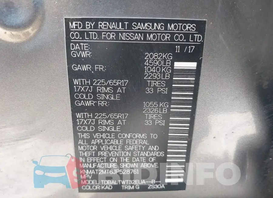 KNMAT2MT6JP528761 Photo# 9