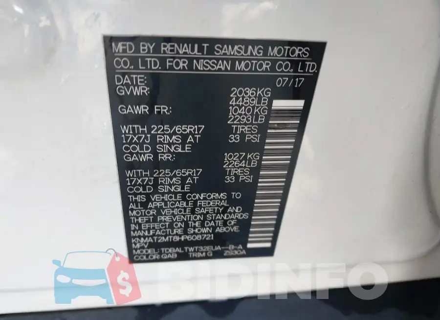KNMAT2MT8HP608721 Photo# 9