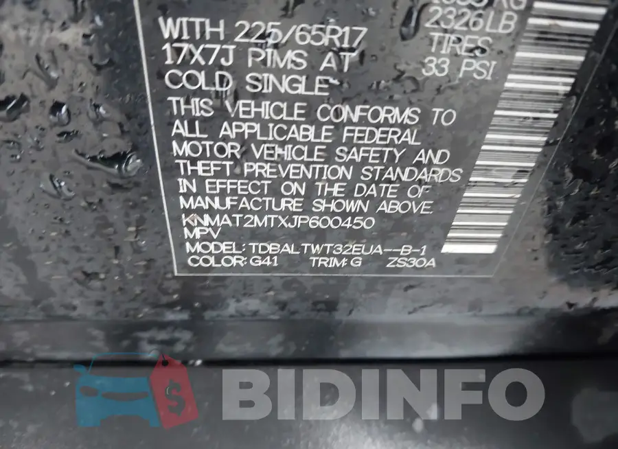 KNMAT2MTXJP600450 Photo# 9