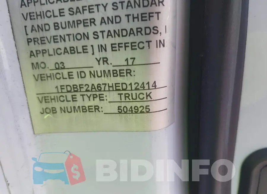 1FDBF2A67HED12414 Photo# 9