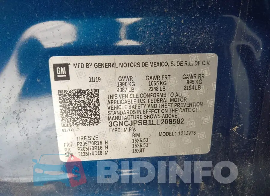3GNCJPSB1LL208582 Photo# 9