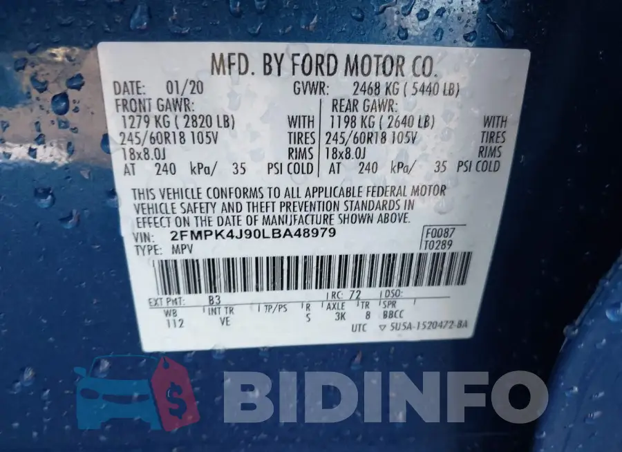 2FMPK4J90LBA48979 Photo# 9