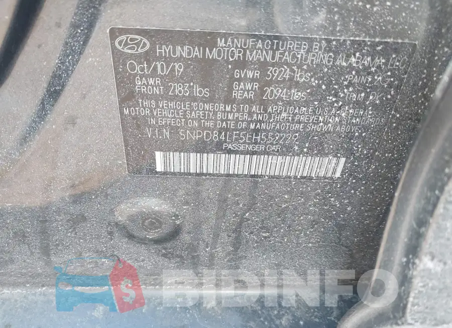 5NPD84LF5LH552229 Photo# 9