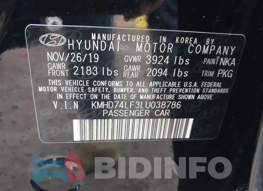 KMHD74LF3LU038786 Photo# 9