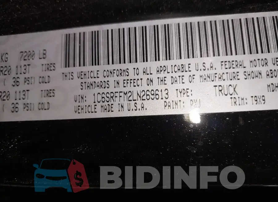 1C6SRFFM2LN269613 Photo# 9
