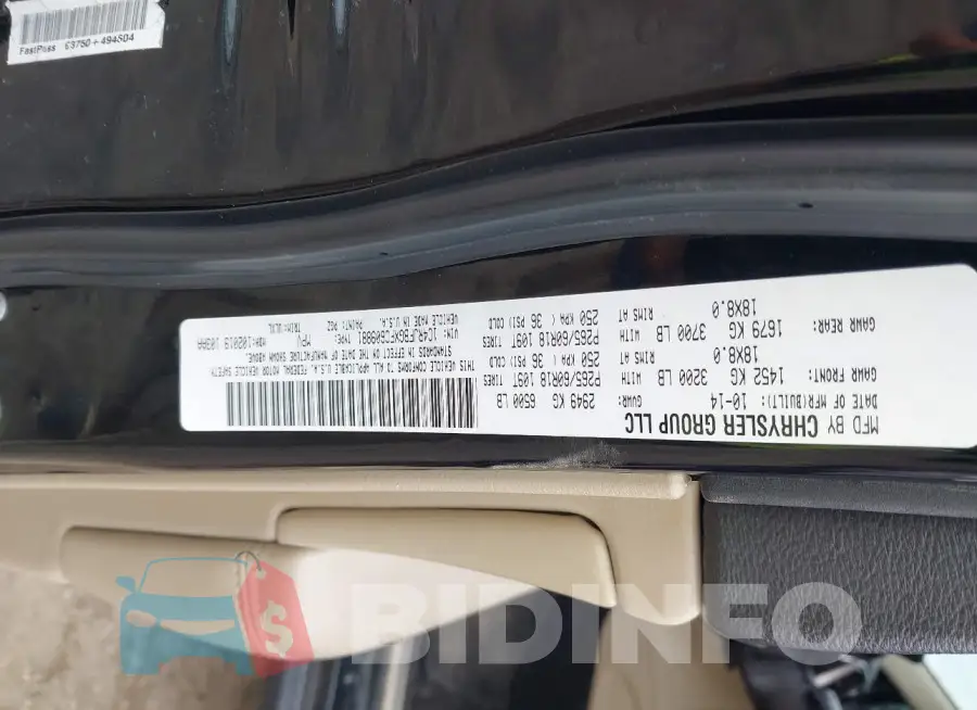 1C4RJFBGXFC609881 Photo# 9