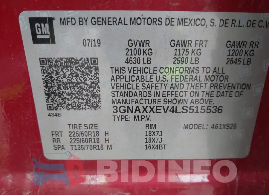 3GNAXXEV4LS515536 Photo# 9