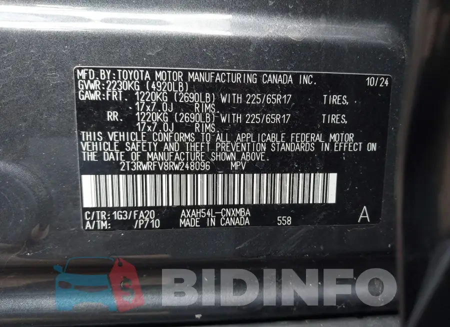 2T3RWRFV8RW248096 Photo# 9