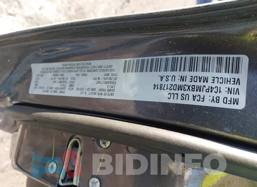 1C4PJMBX3MD217814 Photo# 9