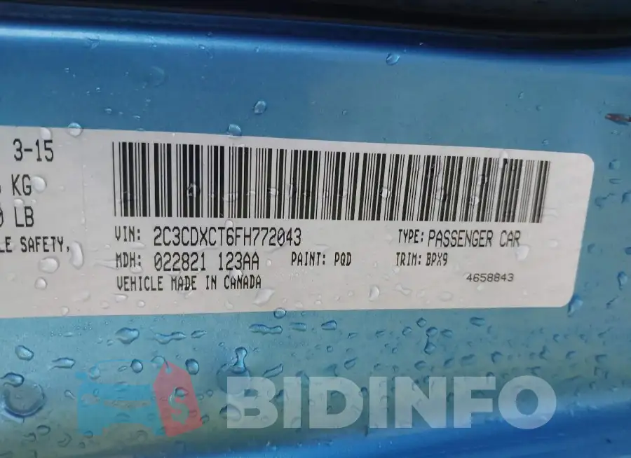2C3CDXCT6FH772043 Photo# 9