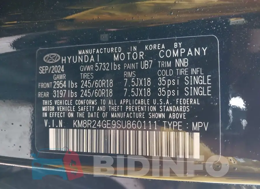 KM8R24GE9SU860111 Photo# 9