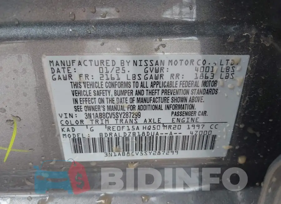 3N1AB8CV5SY287299 Photo# 9