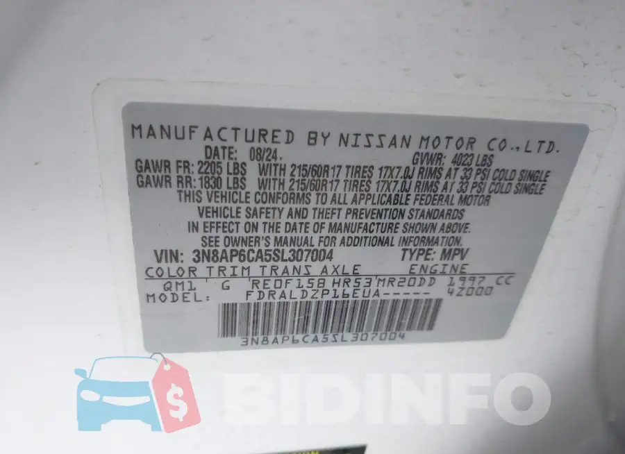 3N8AP6CA5SL307004 Photo# 9