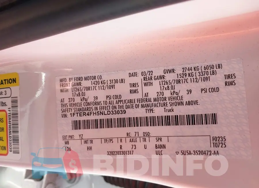 1FTER4FH5NLD33039 Photo# 9