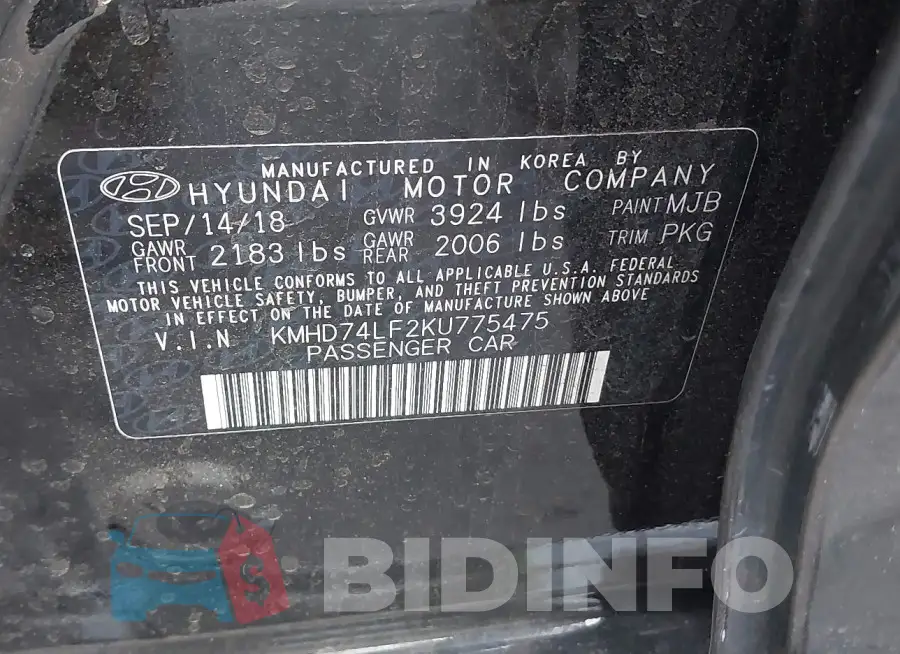 KMHD74LF2KU775475 Photo# 9
