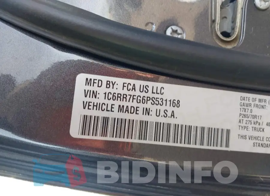 1C6RR7FG6PS531168 Photo# 9