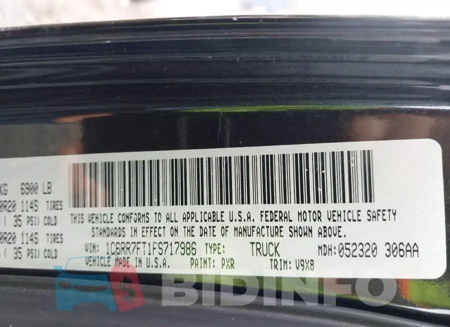 1C6RR7FT1FS717986 Photo# 9