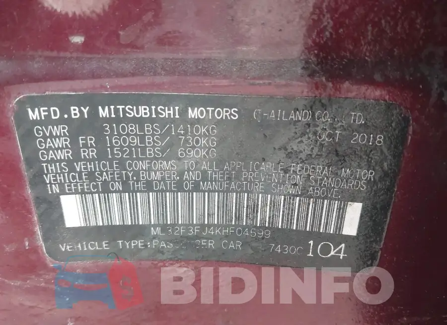 ML32F3FJ4KHF04599 Photo# 9